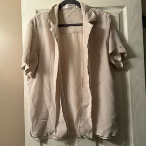 Aritzia Satin Button Up top Size M